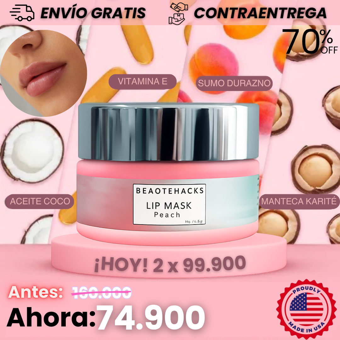 LipMask™ | Hidratación Profunda y potencia de Colágeno